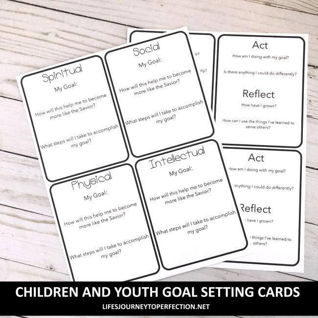 Lds Youth Goals Printable Free Printable Word Searches