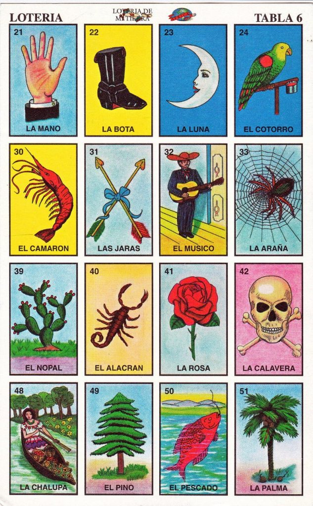 Mexican Loteria Cards The Complete Set Of 10 Tablas Etsy Free 