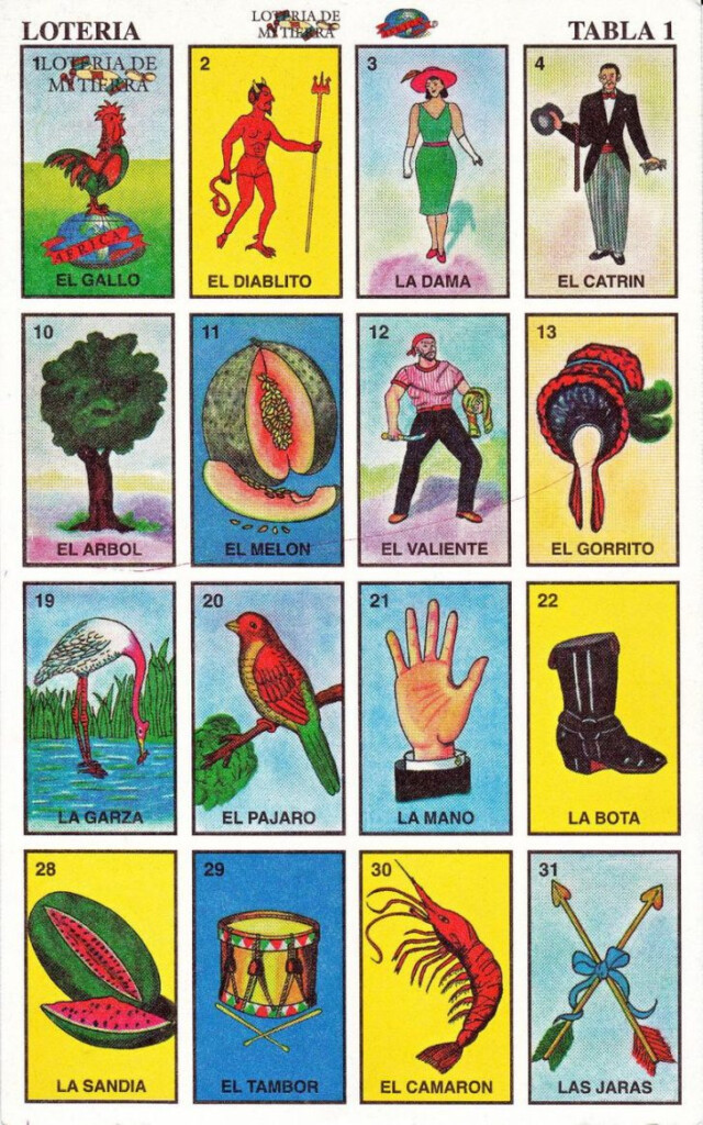 Mexican Loteria Cards The Complete Set Of 10 Tablas Etsy Loteria 