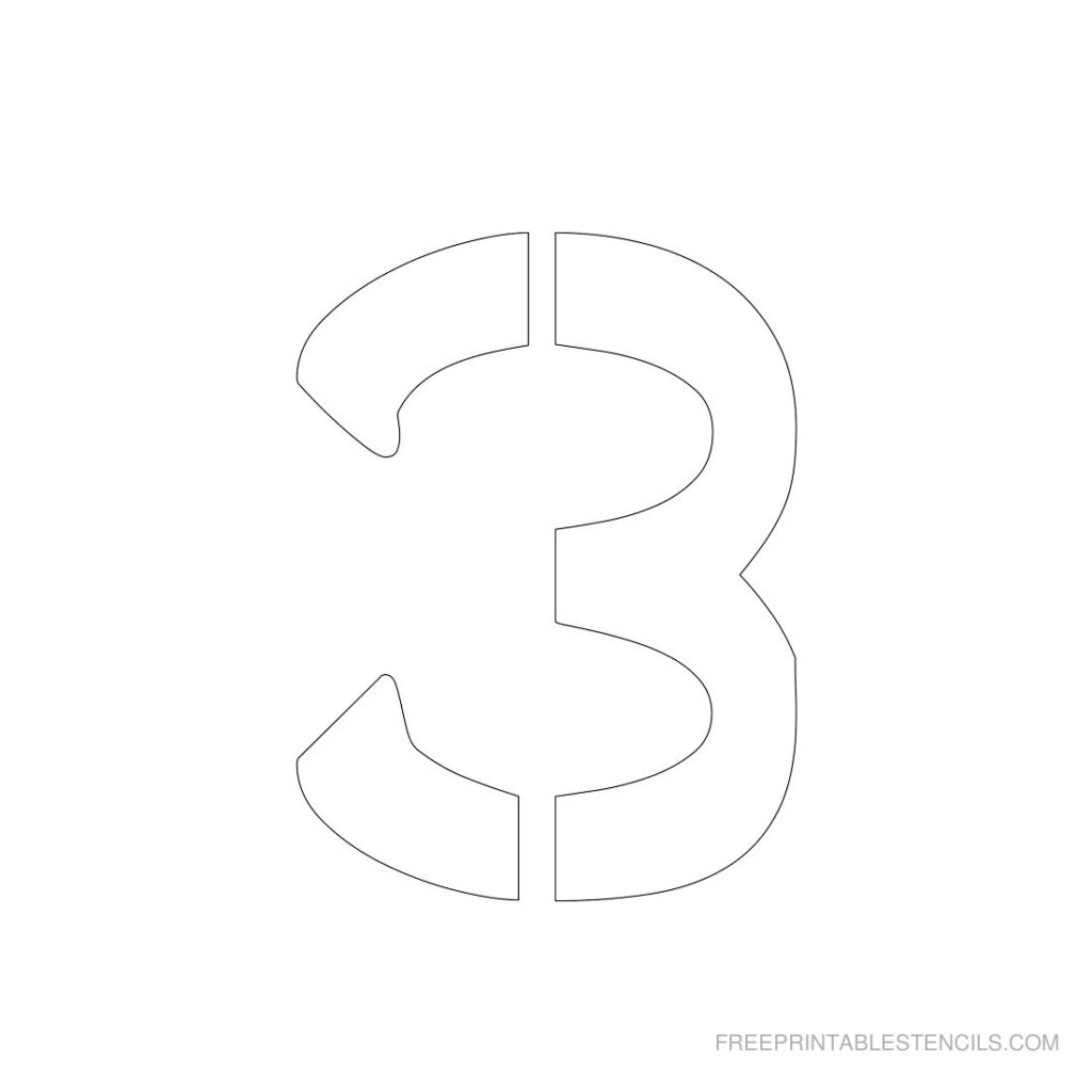 Number Stencils Archives Free Printable Stencils