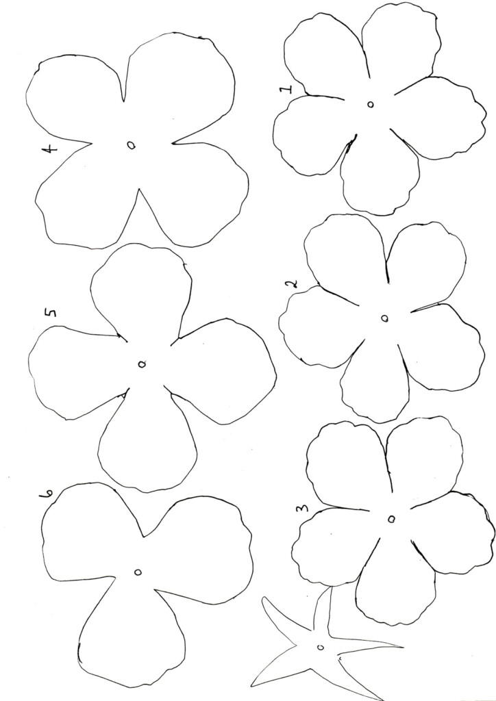 Paper Flower Template Printable