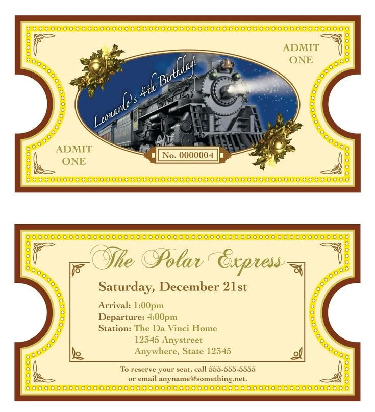 Polar Express Printable Tickets Free Dev onallcylinders