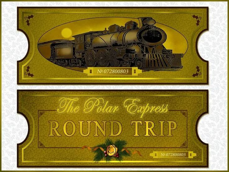 Polar Express Ticket Template Printable BestTemplatess 