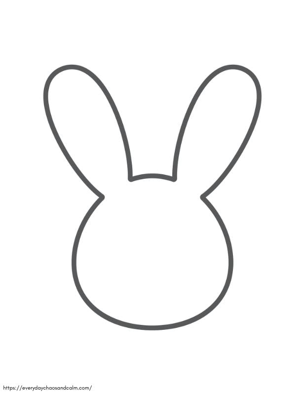 Printable Bunny Template Free Create Adorable Easter Decorations Today 