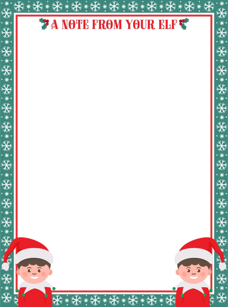 Printable Christmas Elf Border 15 Best Elf On The Shelf Free 