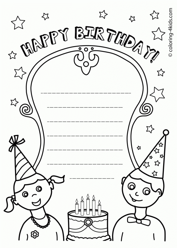 Printable Coloring Birthday Cards For Mom Printable Card Free