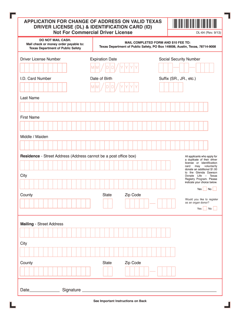 Printable Dl 43 Form Printable Forms Free Online