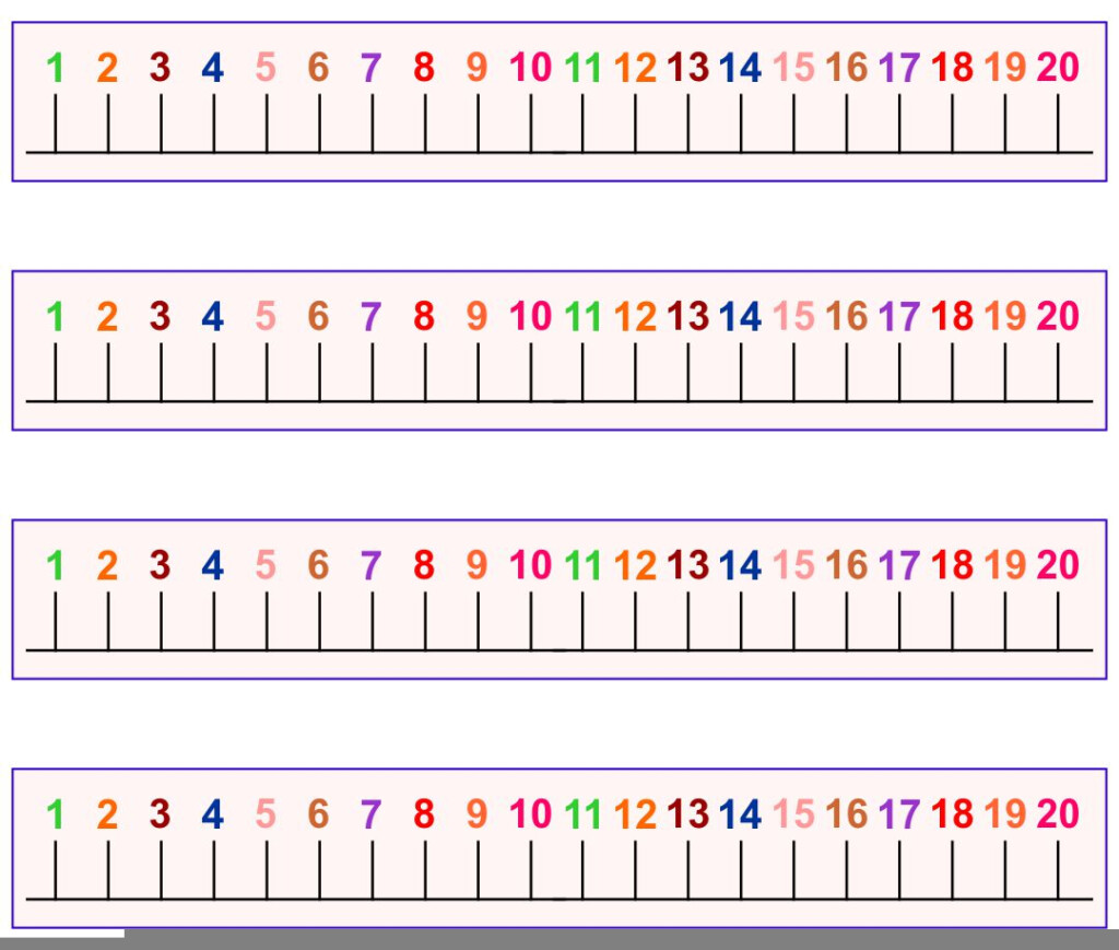 Printable Kindergarten Number Line Color By Number Printable