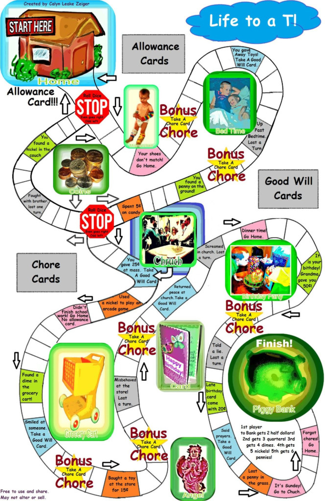 Printable Money Board Game Board Games For Kids FreePrintableTM