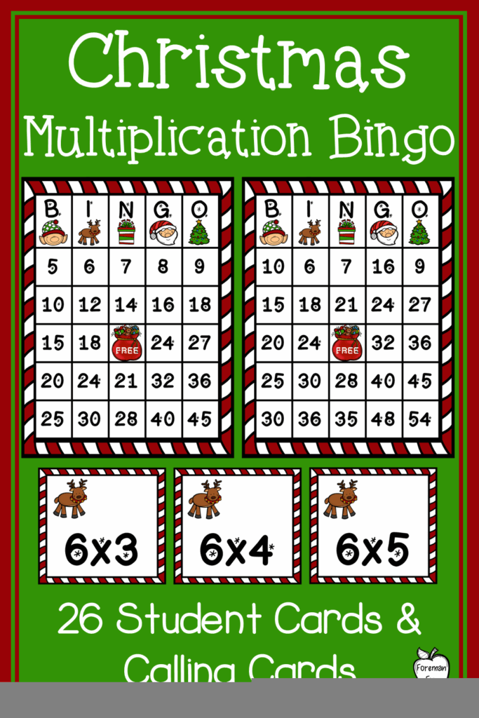 Printable Multiplication Bingo Game PrintableMultiplication