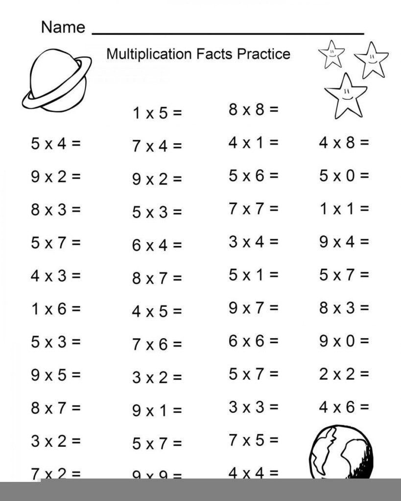 Printable Multiplication Facts 0 12 PrintableMultiplication