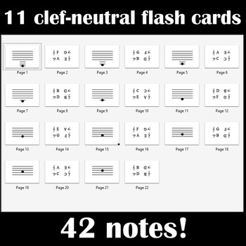 Printable Music Flash Cards By Ready Made Resources TpT