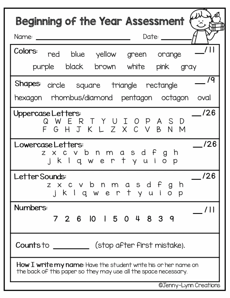 Printable Preschool Assessment Form Printable Forms Free Online
