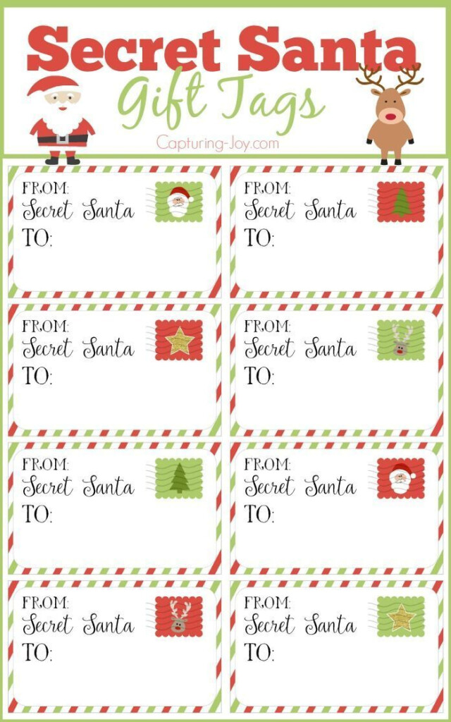 Printable Secret Santa Tags James J Mims
