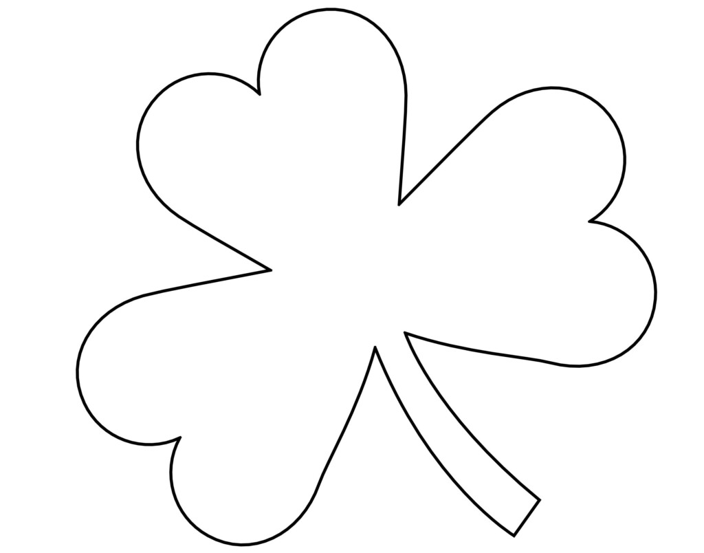 Printable Shamrock Templates Printable Shape Templates Shamrock 