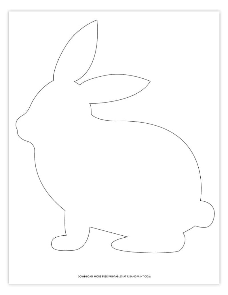 Printable Template For Easter Bunny Printable Templates