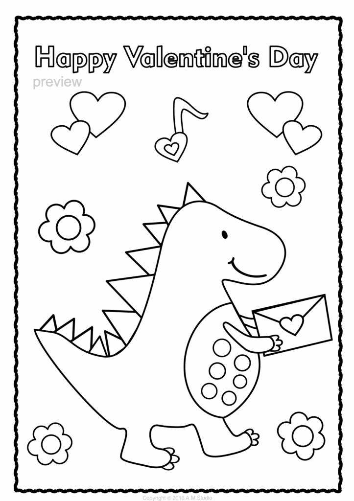 Printable Valentines Coloring Sheets