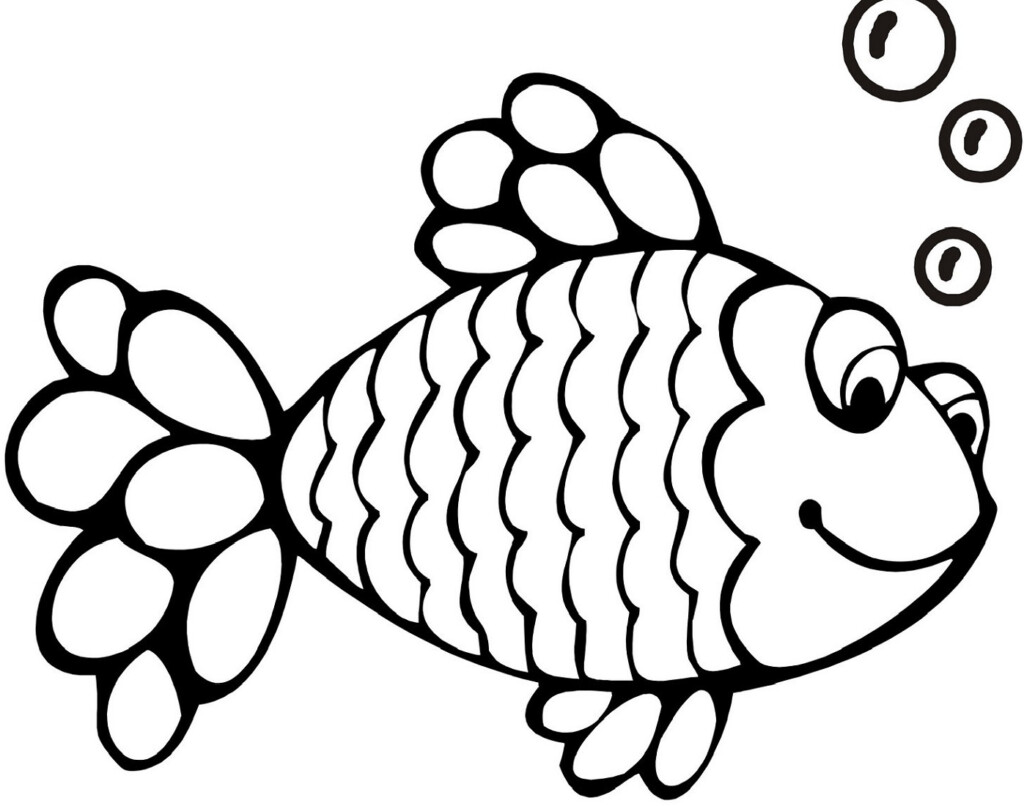 Rainbow Fish Coloring Page Printable