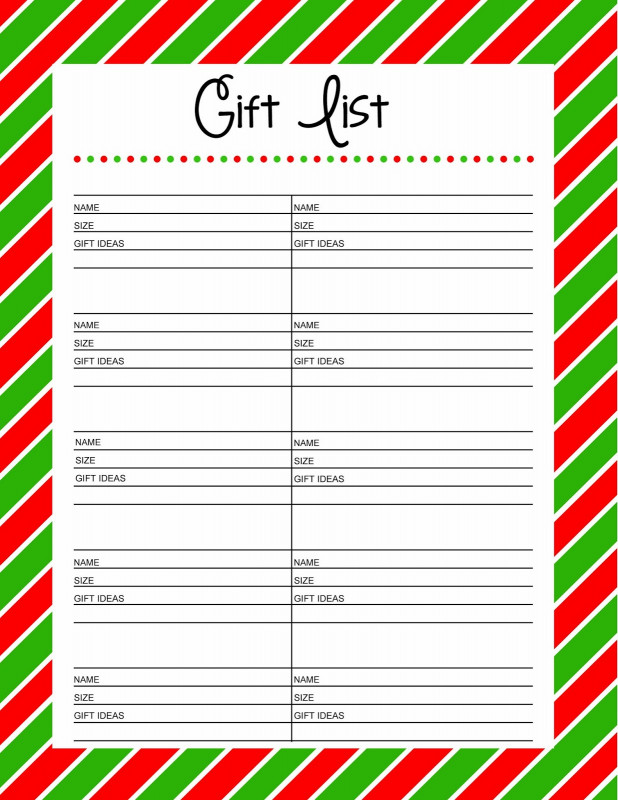 Santa Wish List Free Printable A Perfect Solution For Christmas Gift 