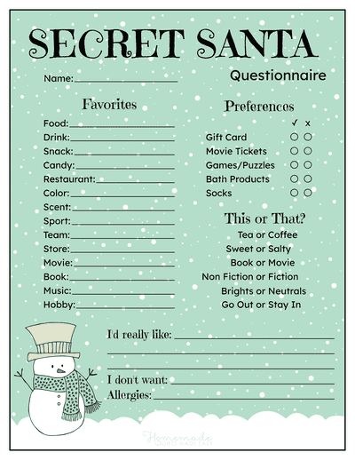 Secret Santa Cards Printable Free Pdf Free Infoupdate