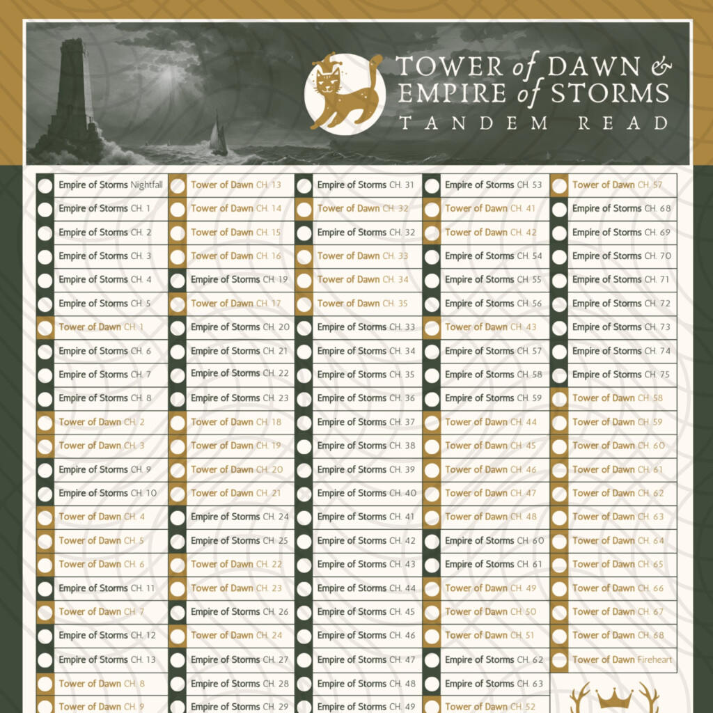 SJM Throne Of Glass Tandem Read Checklist Etsy