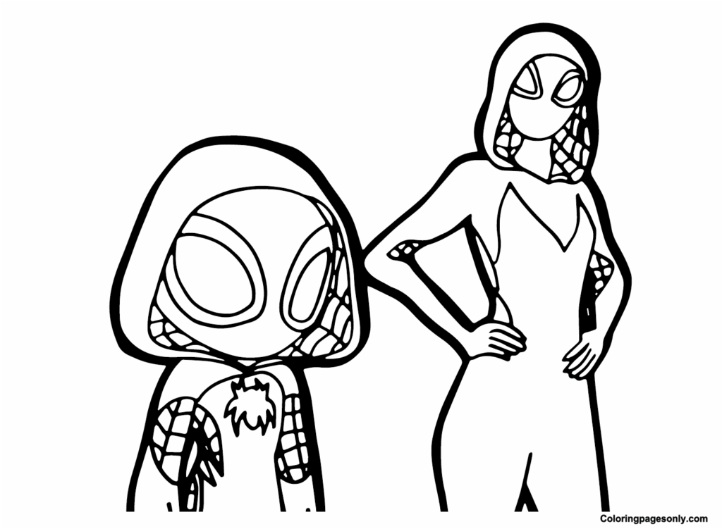 Spider Gwen Printable Coloring Pages Spider Clipart S Vrogue co