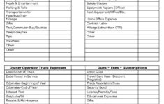 Tax De Trucker Tax Deduction Worksheet Great Linear Db Excel 