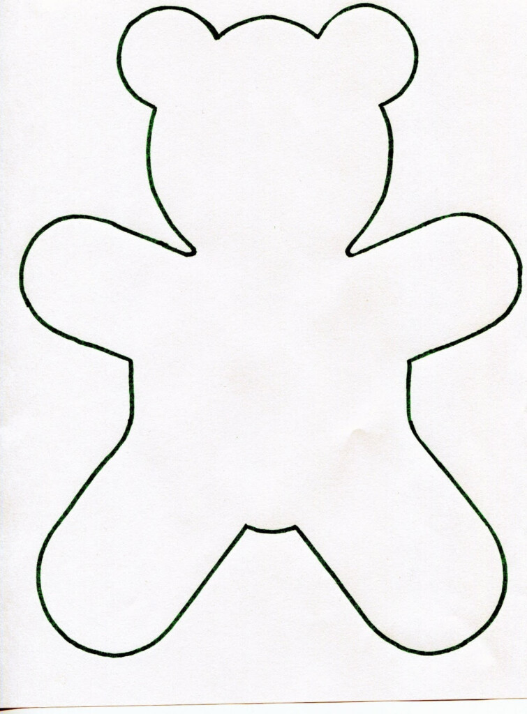Teddy Bear Template ClipArt Best Free Printable