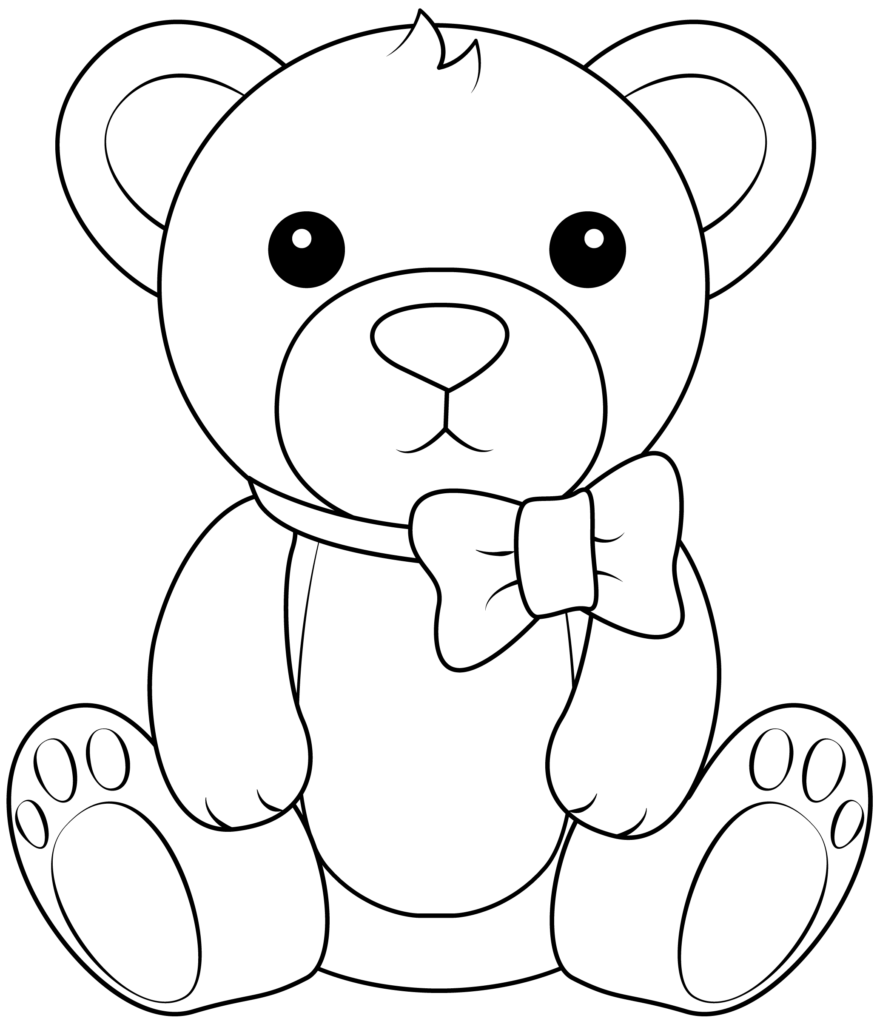 Teddy Bear Template Printable Free Printable