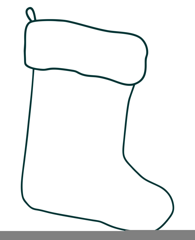 Template Print Free Printable Christmas Stocking Pattern FREE 