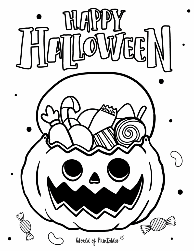 The 20 Best Halloween Coloring Pages For Kids Adults World Of 