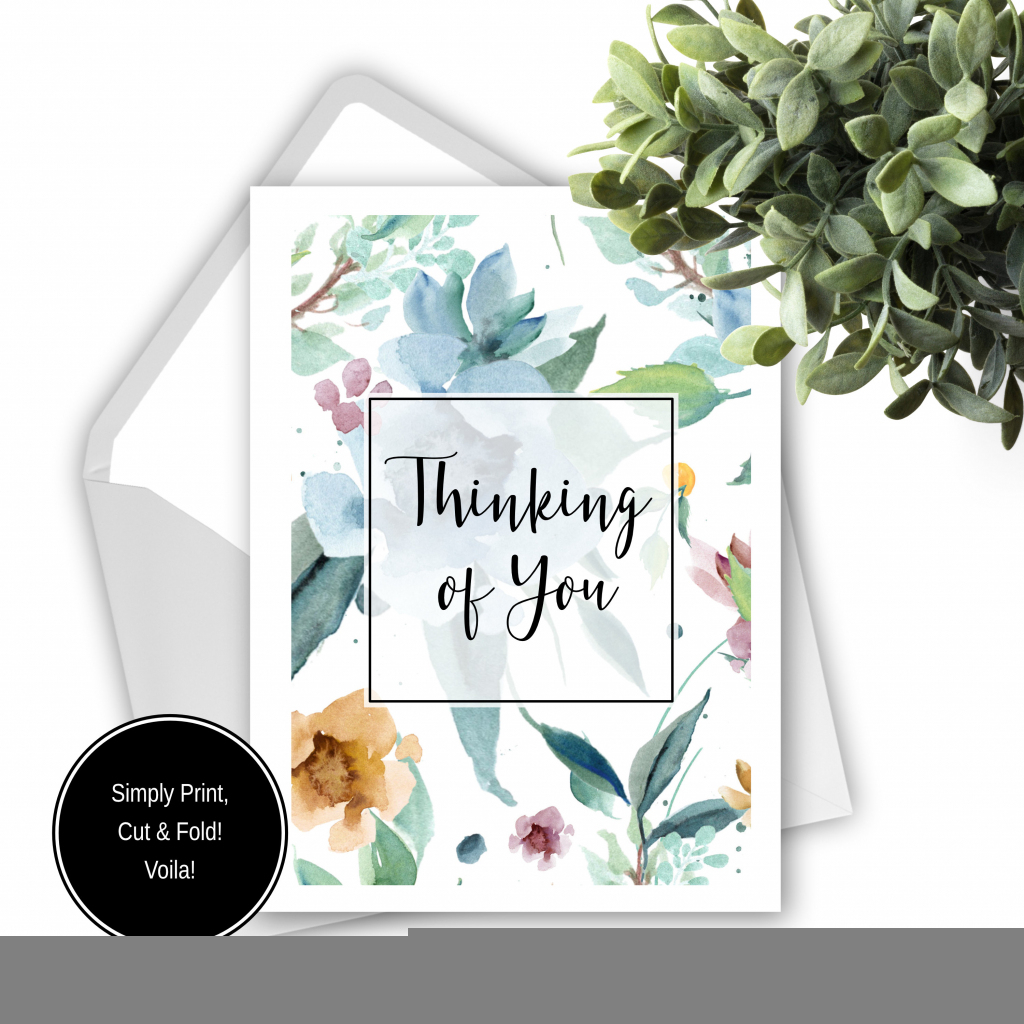 Thinking Of You Love Card Free Greetings Island Printable 