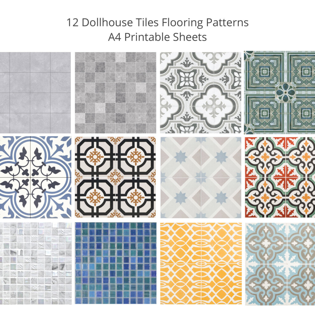 Tile Free Printable Dollhouse Flooring Image To U