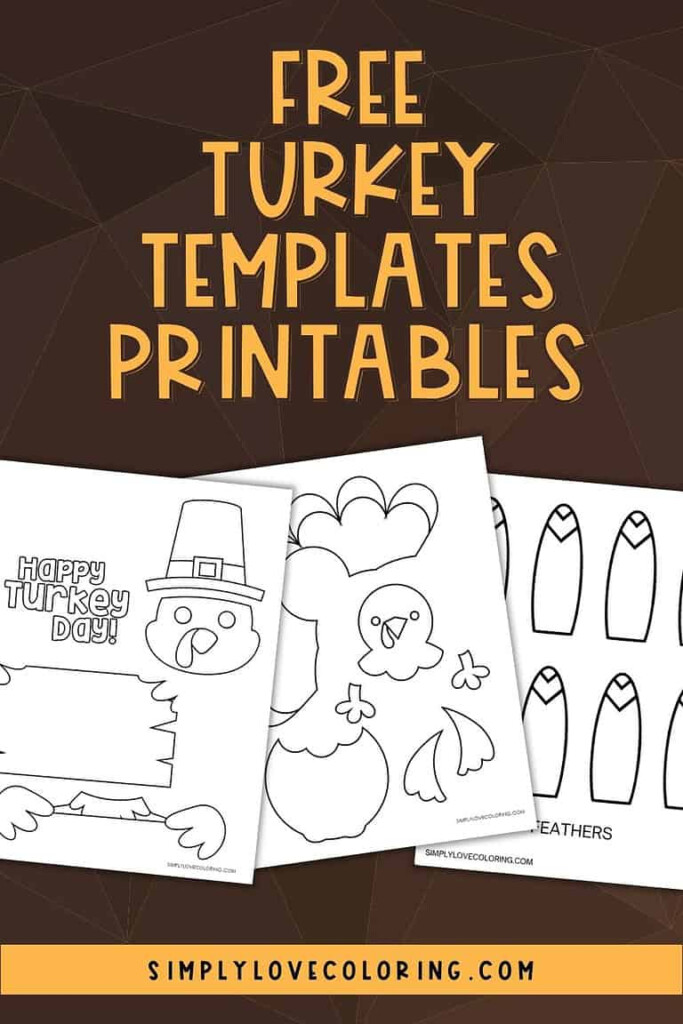 Turkey Templates Free PDF Printables Simply Love Coloring