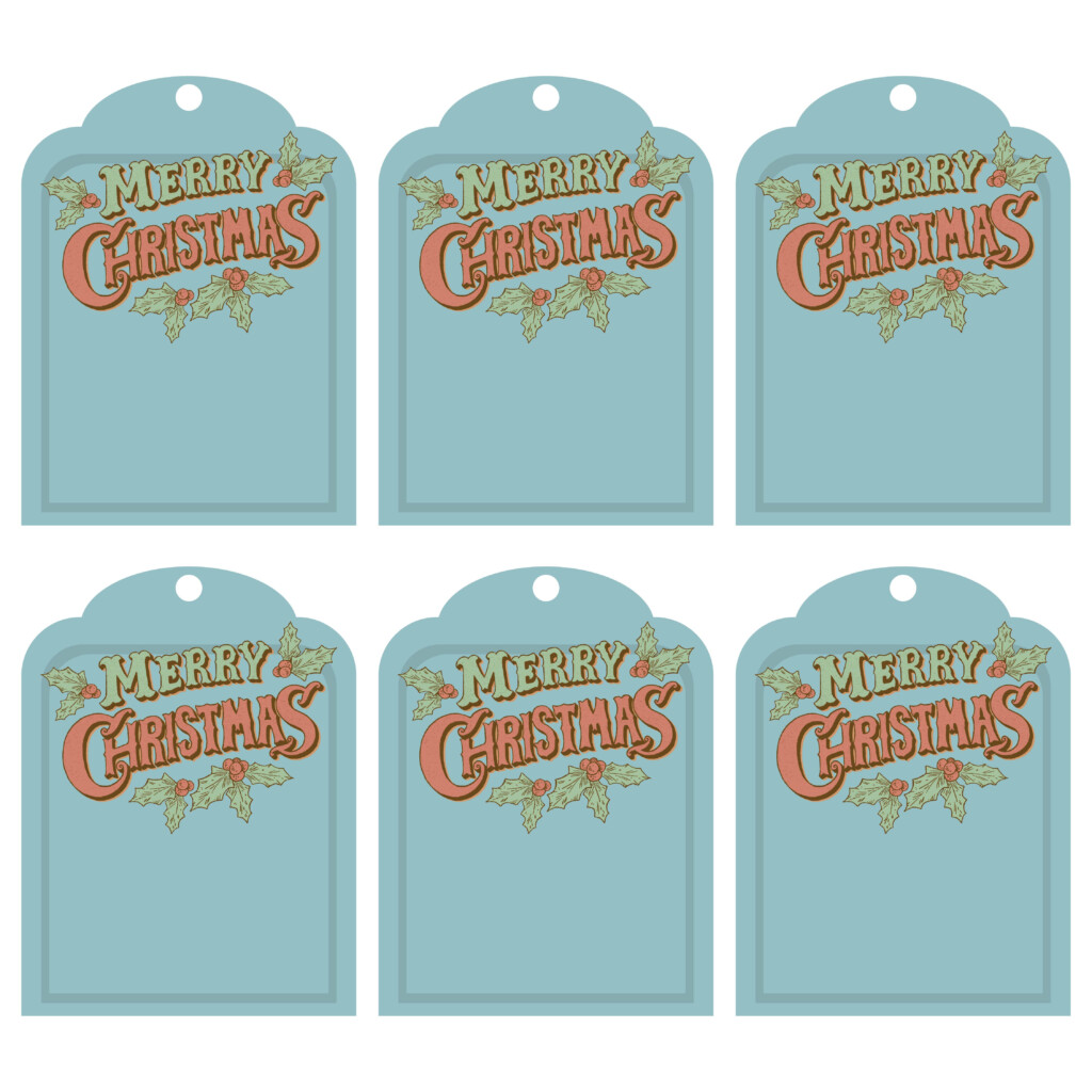 Vintage Christmas Tags 10 Free PDF Printables Printablee