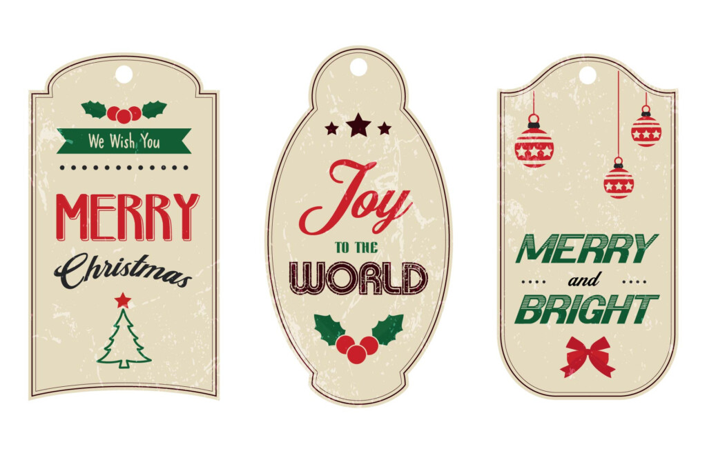 Vintage Christmas Tags 10 Free PDF Printables Printablee