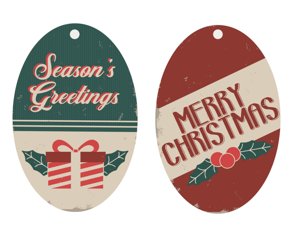 Vintage Christmas Tags 10 Free PDF Printables Printablee