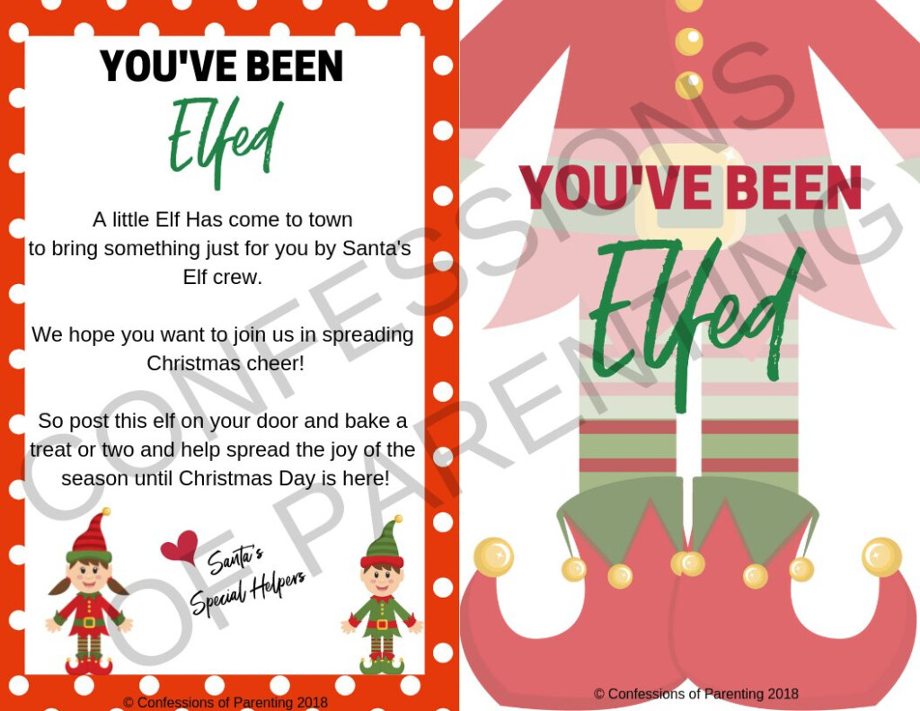 You 39 ve Been Elfed Printable Free Printable Gifting Game