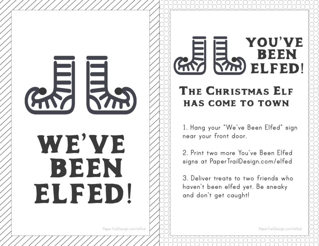 You Ve Been Elfed Free Printable Printable Templates By Nora